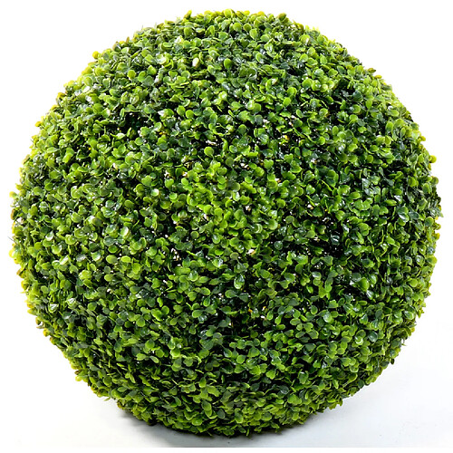 Pegane Plante artificielle haute gamme Spécial extérieur / Buis boule GR artificiel - Dim : H.48 x D.48 cm