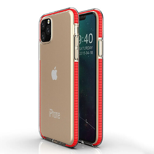 Wewoo Coque Souple Pour iPhone 11 Pro TPU Housse de protection bicolore antichute rouge chinois