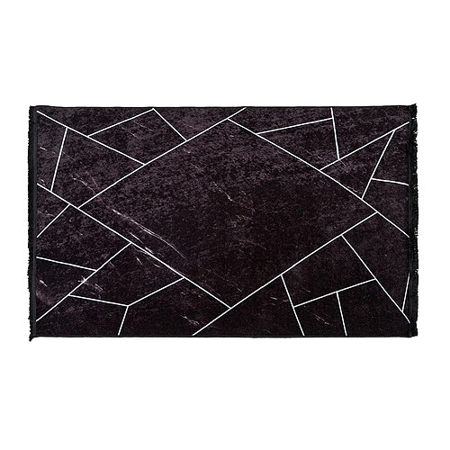 Pegane Tapis à franges rectangulaire antidérapant imprimé, moquette en polyester - Longueur 300 x Profondeur 2 x Hauteur 180 cm