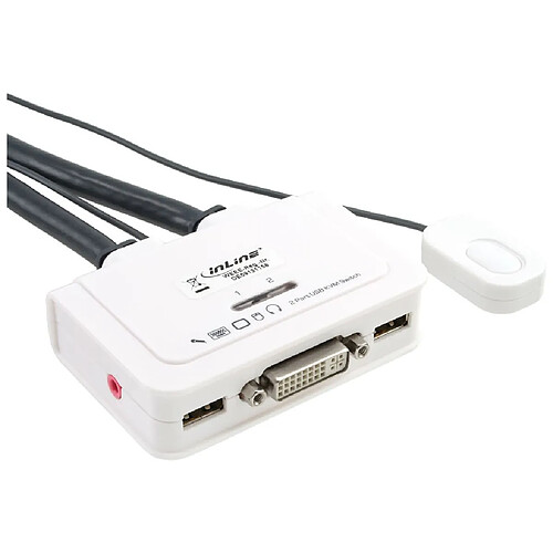 Commutateur KVM InLine® 2 ports DVI-D USB avec audio