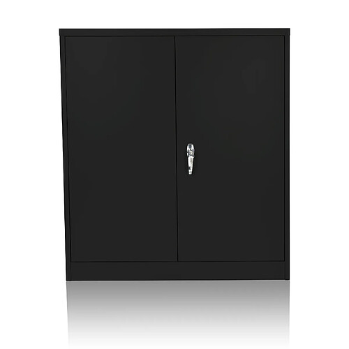 Armoire de classement COLOR AS 105 x 90 x 40 cm Métal noir hjh OFFICE