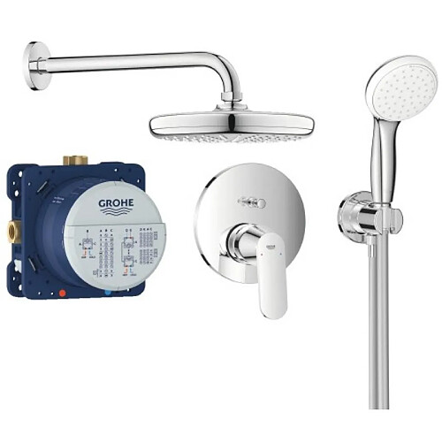 Grohe Ensemble de douche à mitigeur monocommande encastré Eurosmart Cosmopolitan avec set de douche Tempesta 210