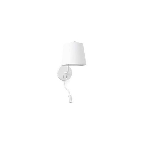 faro Applique murale Métal,Tissu blanc 1 ampoule 57cm