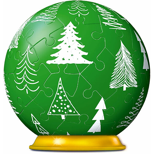 Ravensburger Boule de Noël (Verte) ? Boule Puzzle 3D pour Enfants à partir de 6 Ans ? 54 pièces