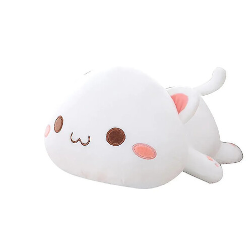 Universal 50 cm couchage chat peluche jouet mignon peluche en peluche noire poupée de poupée en peluche coussin coussin coussin cadeaux ¼ fond blanc