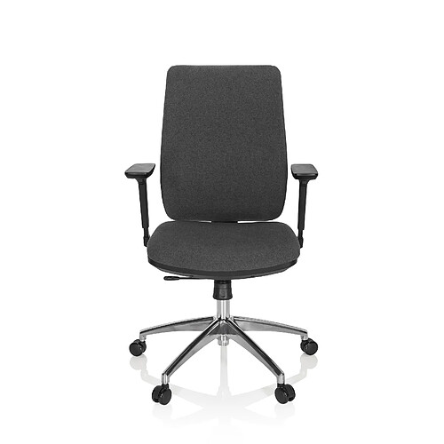 Chaise de bureau / Siège pivotant INTEGRIO I Tissu Gris foncé hjh OFFICE