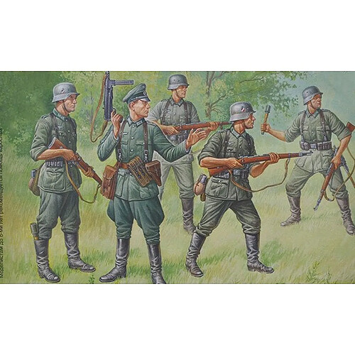 Zvezda Figurines 2ème Guerre Mondiale : infanterie allemande 1939-1943