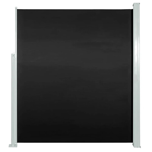 Maison Chic Auvent latéral rétractable de balcon | Store extérieur | Auvent solaire de patio 160x300 cm Noir -GKD82210