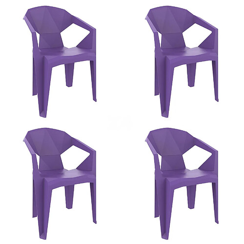 Fauteuil Intérieur Extérieur DELTA Set de 4 - Resol