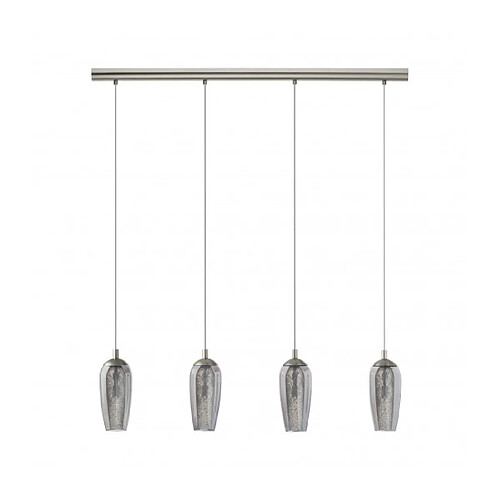 EGLO Suspension FARSALA 4 ampoules nickel satiné