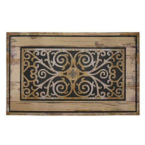 Paris Prix Tapis Relief Imprimé Castel 45x75cm Naturel