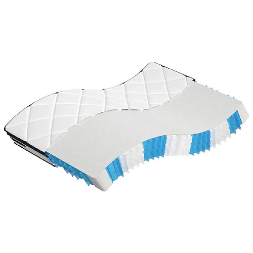 vidaXL Matelas à ressorts ensachés moyen plus 140x200 cm