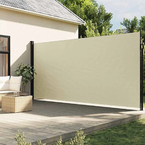 vidaXL Auvent latéral rétractable crème 200x300 cm