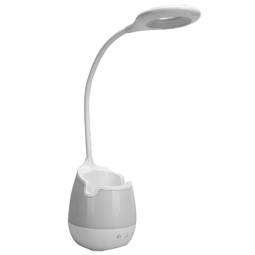 ComfortXL Lampe de bureau led avec haut-parleur bluetooth, porte-stylo et veilleuse rgb pour étude