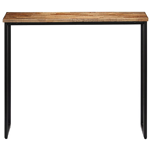 Maison Chic Table console | Meuble d'entrée | Table d'appoint Teck recyclé massif 90 x 30 x 76 cm -GKD82160