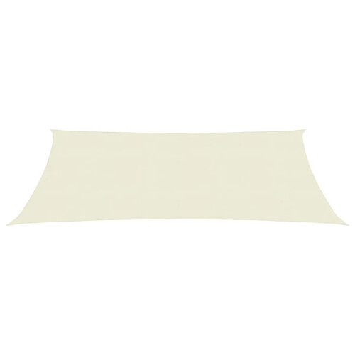 Helloshop26 Voile d'ombrage 160 g/m² PEHD 3,5 x 4,5 m crème 02_0009076