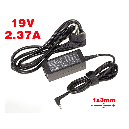 Kalea-Informatique Alimentation pour PC Portable 19V 2.37A embout 1x3mm - Equivalent Samsung NP940X3G NP940X3L NP940X5J NP905S3G NP915S3G NP900X3L