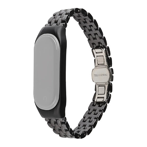 Bracelet en métal céramique, cinq perles noires pour votre Xiaomi Mi Band 5/Mi Band 6