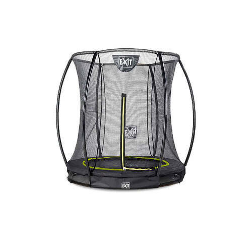 Exit Toys Trampoline enterré rond 183cm noir et filet de sécurité Sihouette EXIT