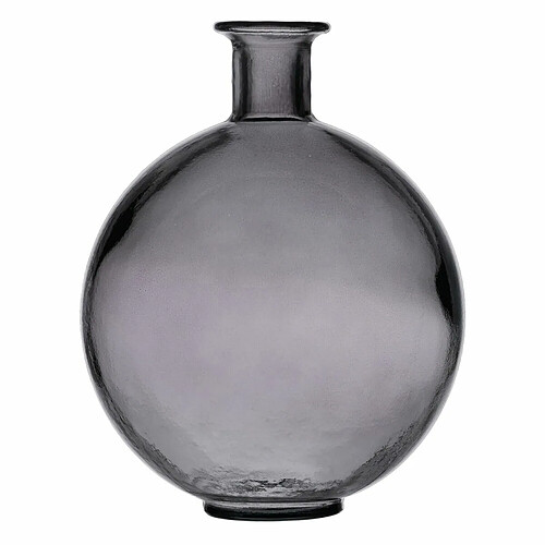 BigBuy Home Vase Gris verre recyclé 20 x 20 x 25 cm