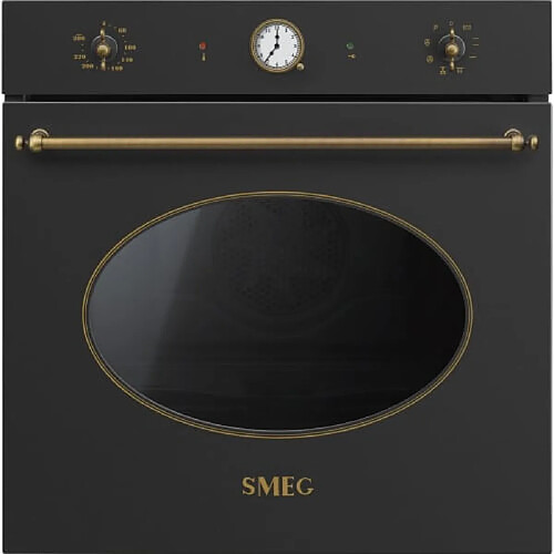 Smeg Anthracite SFP805AO Mécanique Eléctrico Minuterie Grille 72L 3000W Gris