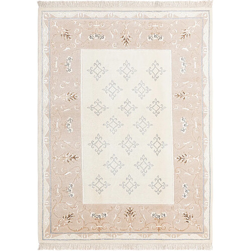 Vidal Tapis de laine 203x150 beige Darya