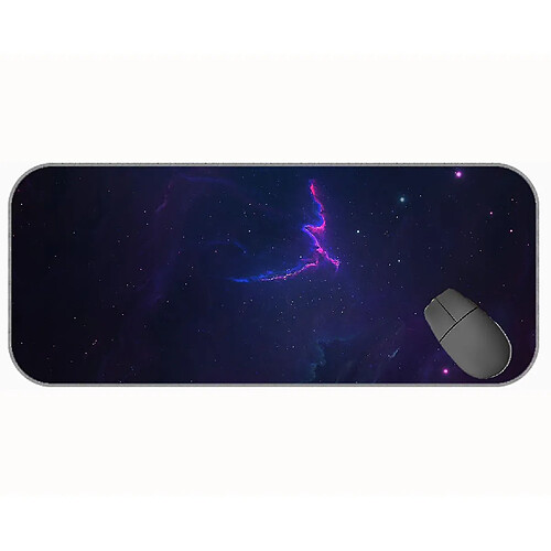 Universal (750x300x3), xxl tapis de souris de jeu étendu, pad de souris de bureau violet bleu foncé