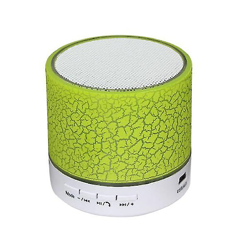 Universal Haut-parleur Bluetooth sans fil portable YH-MinI, haut-parleur stéréo rechargeable avec lumière LED (vert)