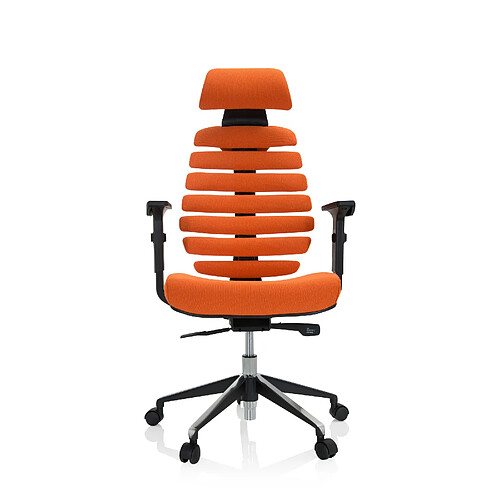 Chaise de bureau / Chaise pivotante ERGO LINE II PRO tissu orange hjh OFFICE