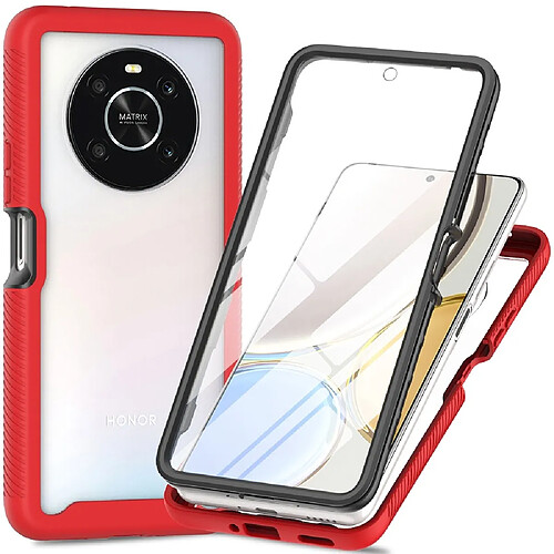 Coque en TPU 3 en 1 pour votre Honor X9 4G/5G/X30 5G/Magic4 Lite 5G - rouge