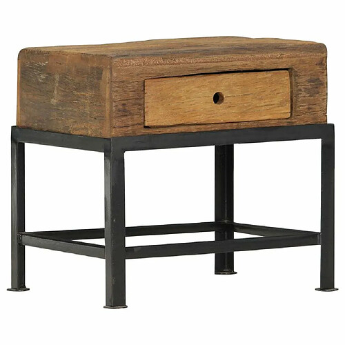 Maison Chic Table de chevet,Table de nuit,Table d'appoint pour salon 40 x 35 x 40 cm bois de récupération massif -MN71240