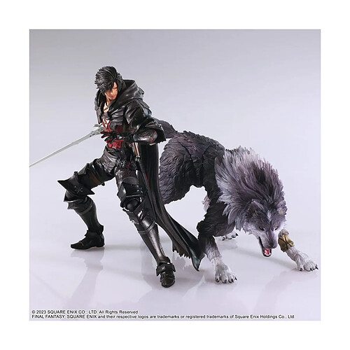 Square-Enix Final Fantasy XVI Bring Arts - Figurine Set Clive Rosfield & Torgal