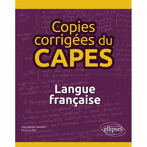 Copies corrigées du Capes : langue française · Occasion