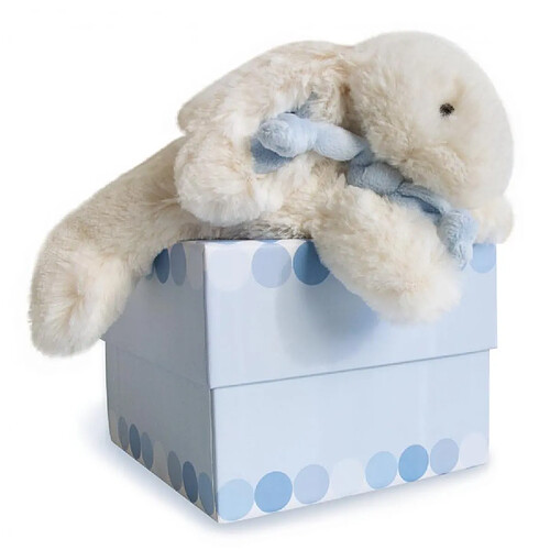 Doudou et Compagnie PELUCHE LAPIN BONBON BLEU DOUDOU CIE