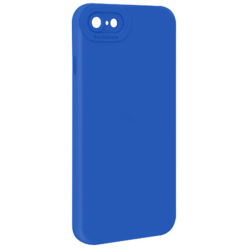 Avizar Coque pour iPhone 7 / 8 / SE 2020 / SE 2022 Silicone Protection Caméra Bleu