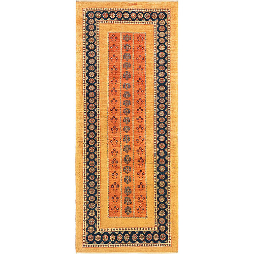 Vidal Tapis de couloir en laine 206x84 brun Kashkuli