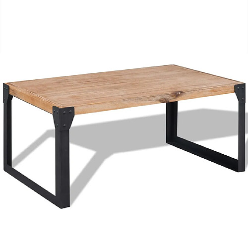 Maison Chic Table basse,Table Console Table d'appoint, Table pour salon Bois d'acacia massif 100 x 60 x 45 cm -MN92847