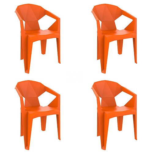 Fauteuil Intérieur Extérieur DELTA Set de 4 - Resol