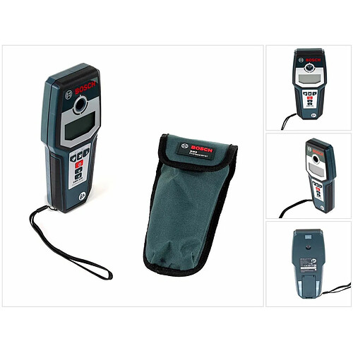 Bosch GMS 120 Professional Détecteur Mural ( 0601081000 ) + 1x Batterie + Housse de Protection