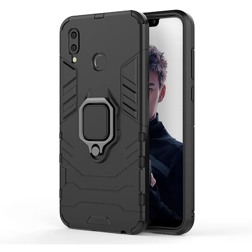 Wewoo Coque PC + TPU Housse de protection antichoc pour HuHonor Play, avec support d'anneau magnétique (Noir)