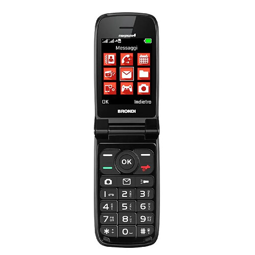 Brondi Magnum 4 7,11 cm (2.8') Rouge Téléphone numérique