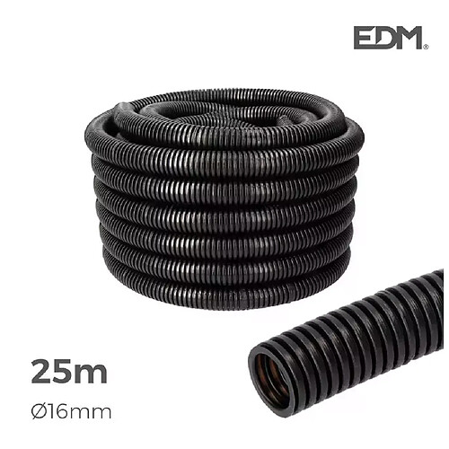 Edm Gaine Électrique ICTA Ø25mm Noir Usage Intérieur 25m