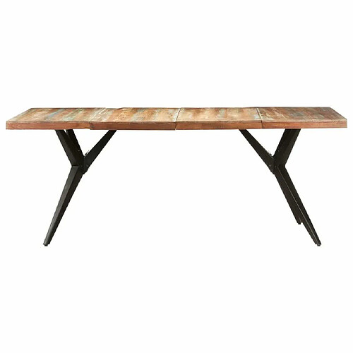 Maison Chic Table de salle à manger,Table à dîner 200x90x76cm Bois de récupération solide -GKD27253