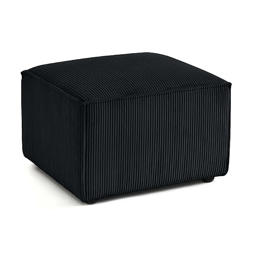 Lisa Design Arty - pouf d'appoint - en velours côtelé