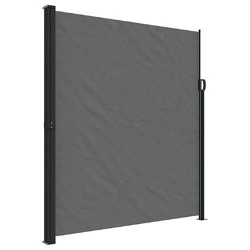 Maison Chic Auvent latéral rétractable | Store latéral | Brise-vue latéral anthracite 220x500 cm -GKD26441