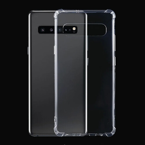 Wewoo Coque Souple Pour Galaxy S10 5G TPU transparente ultra-mince à quatre angles antichoc