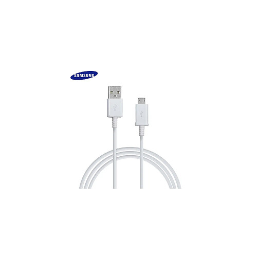 Samsung Galaxy S6 Cable 1.5 mètre Data USB à Micro USB Origine Samsung ECB-DU4EWE Blanc