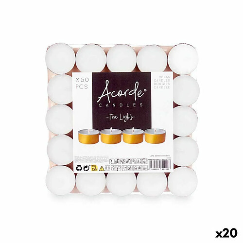 Acorde Ensemble de Bougies Tea Lights (20 Unités)