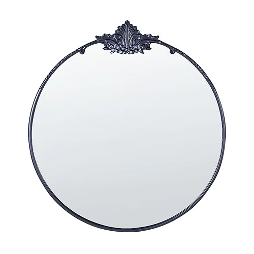 Beliani Miroir SOMMANT Rond 67 cm Noir