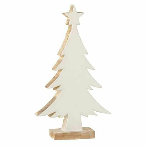 Paris Prix Sapin de Noël en Bois Manguier 32cm Blanc